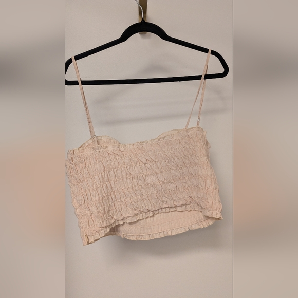 Zara Cream Crop Top - Picture 2 of 2